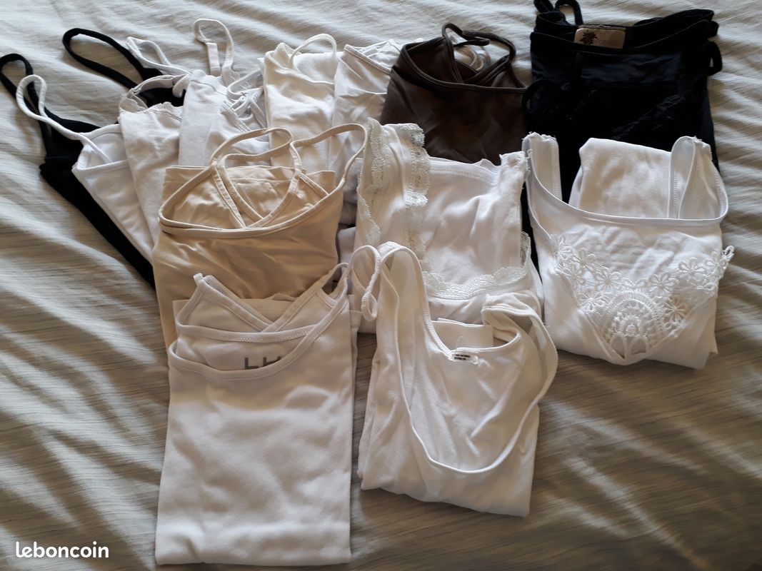 Vends lot tee shirts et débardeurs femme (image 1)