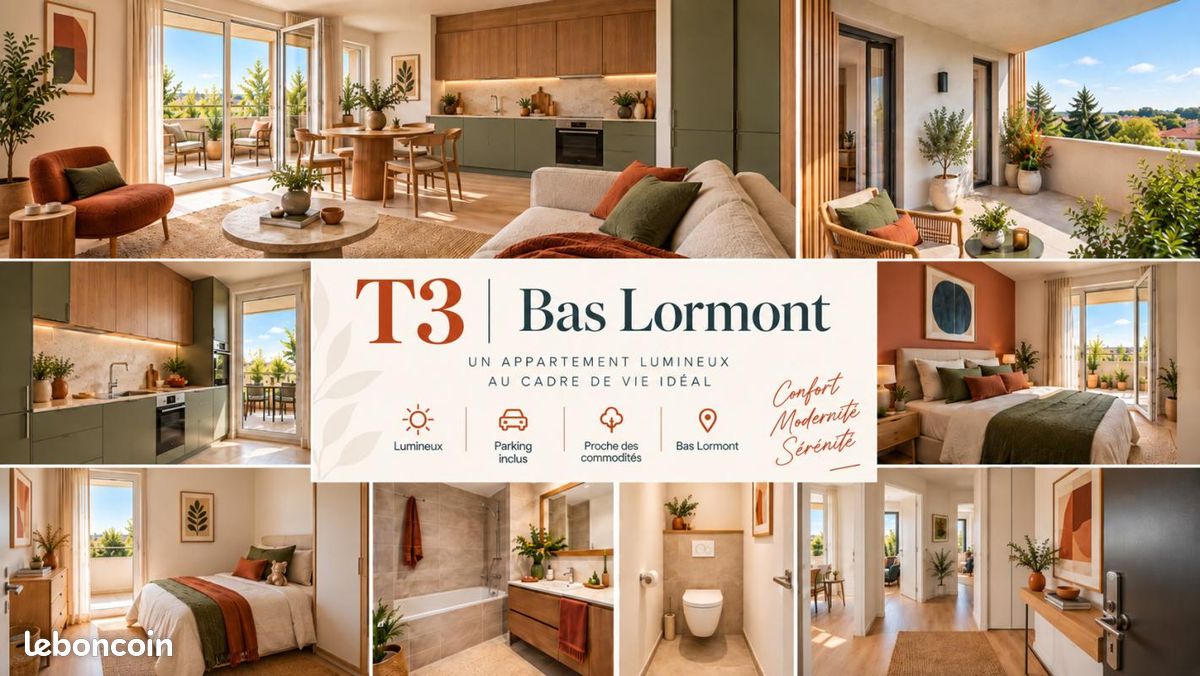 Appartement 3 pièces 66 m² · à Lormont · 66 m² · 252 908 €
