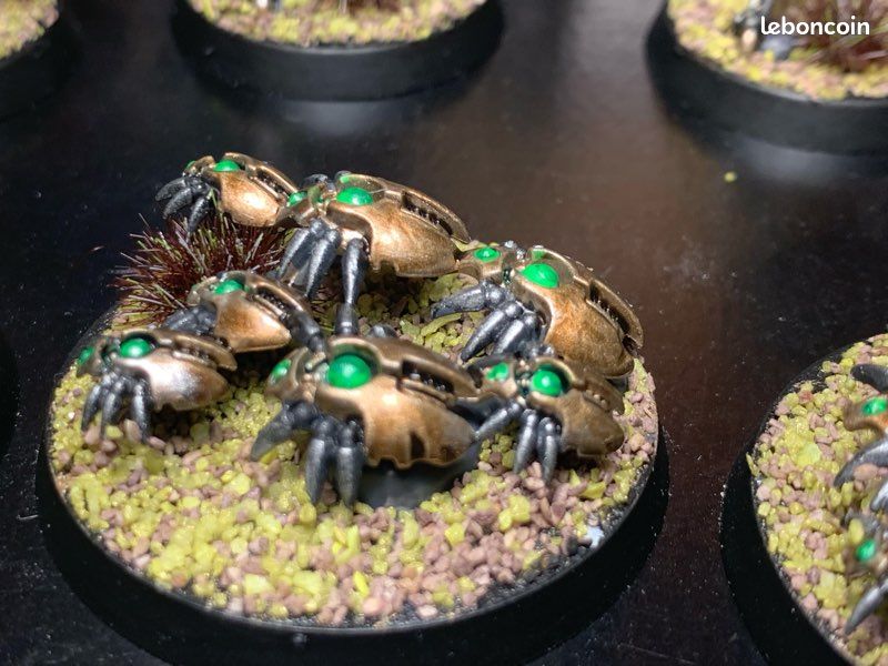 Guerriers + nuées de scarabées peints - NECRON - Warhammer (image 13)