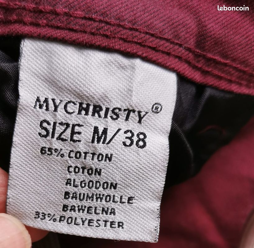 Pantalon bordeaux T38- My Christy Denim (image 7)