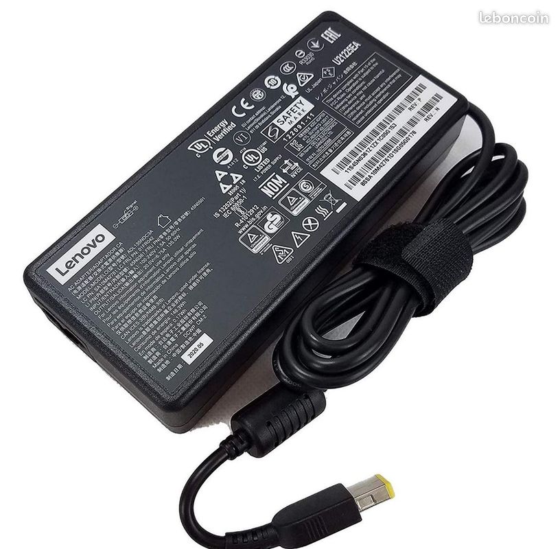 Chargeur 135w Lenovo embout Jaune Chargeur 20V 6.75A (image 2)