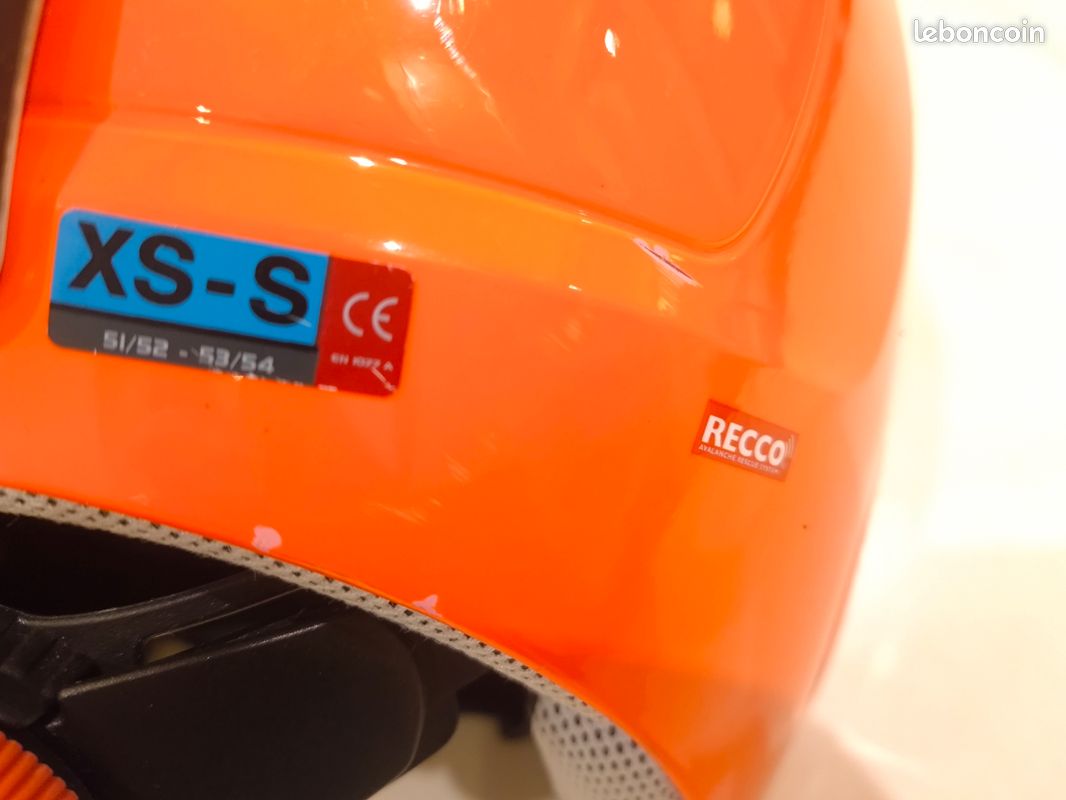 Casque ski POC, modèle POCITO, 500g, couleur orange fluo, taille 51 à 54 cm (XS à S) (image 5)