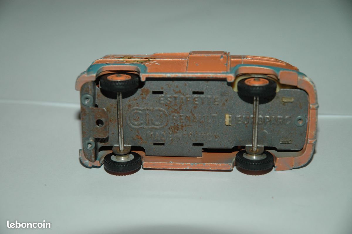 Miniature Norev Plastigam – Renault Estafette Orange – 1/43 – Ancien Bon état