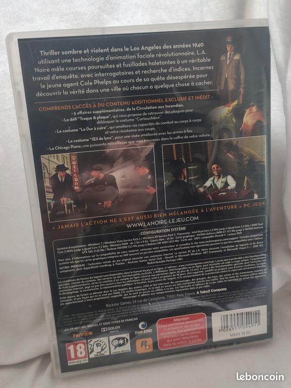 Jeu-vidéo PC - L.A. Noire (Rockstar Games) (image 2)