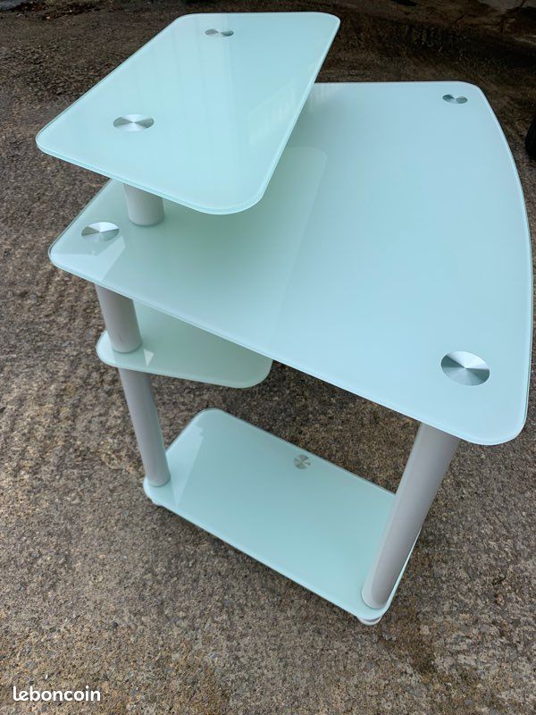 Bureau verre multi plateaux (image 6)