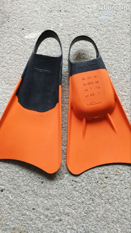 Paire de palmes pour bodyboard, pointure 40-41 (image 1)
