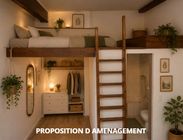 Studio 1 pièce 17 m²
