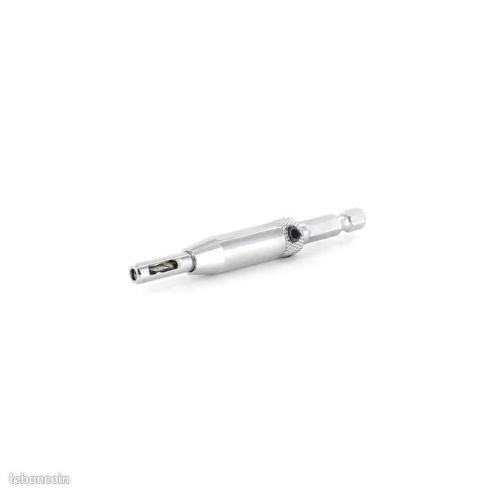 QUARKZMAN Forets Auto-Centrait 5mm (Lot De 2) – Tige Hex 1/4", Clés Allen Incluses, Pour Bois Et Charpente