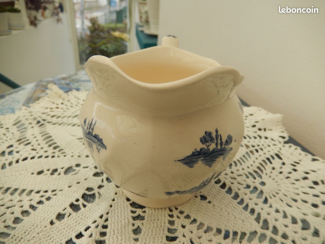 Pot à lait / pot à crème faïence anglaise "The Old Mill" (image 3)