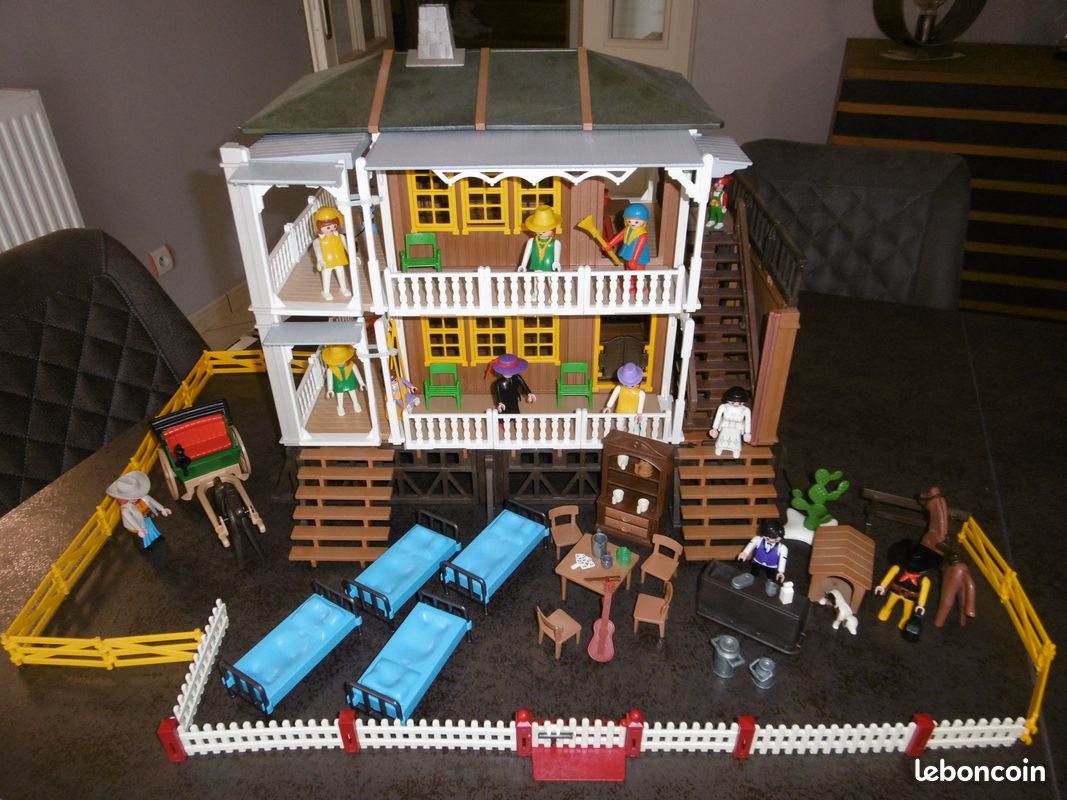 PLAYMOBIL WESTERN VINTAGE - Le Saloon - REF 3461 EUR 35,00 - PicClick FR