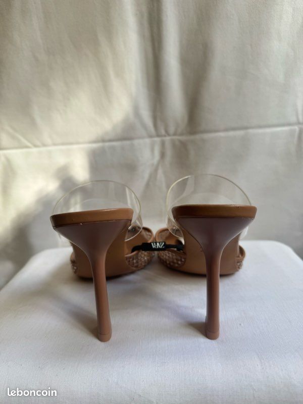 Sandales à Talons Hauts Zara - Réf. 2590/001 - Taille 39 (US 8) - Neuves Avec étiquettes