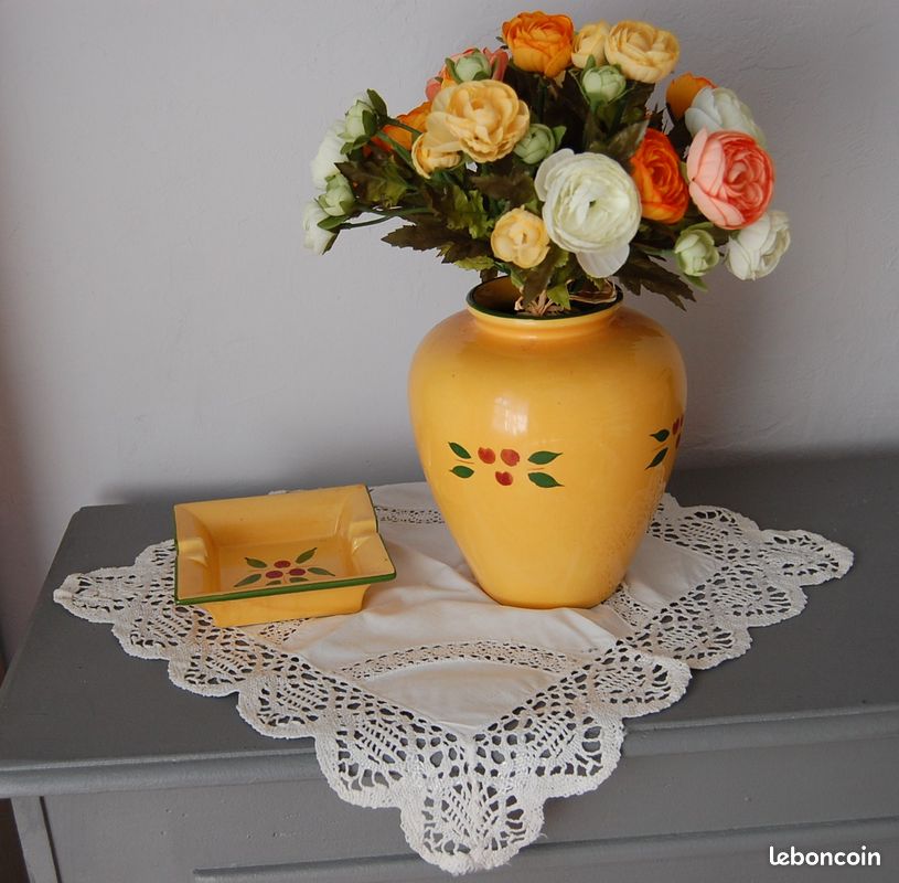 Ensemble 3 pièces (vase- pichet-vide poche) Etat neuf (image 4)