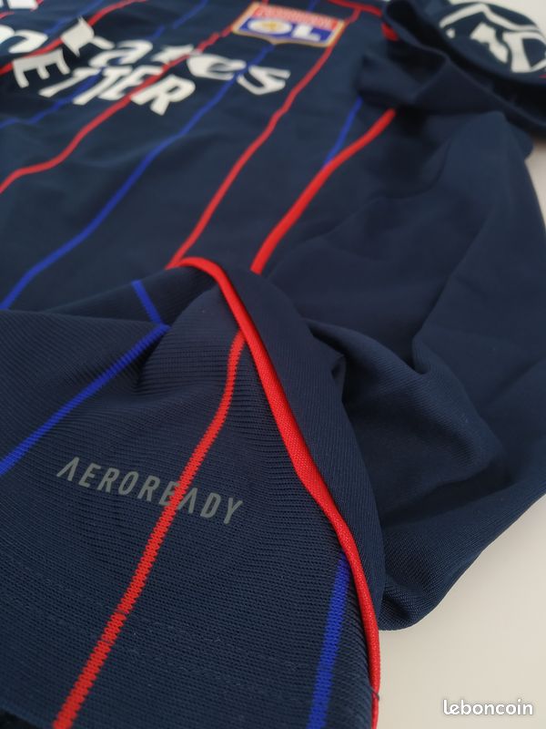 Maillot Olympique Lyonnais Adidas Porté Match (match Worn) Par Lovren - Non Lavé