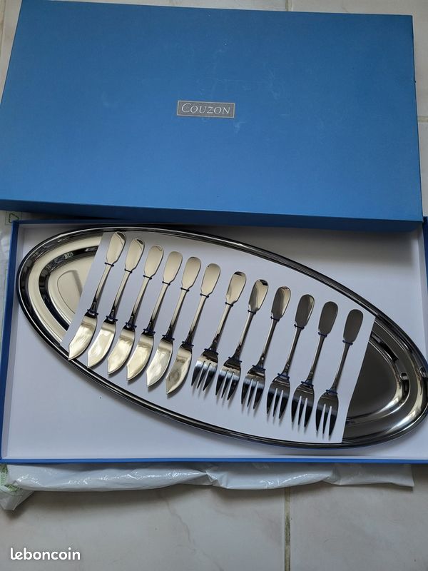 NEUF couverts poisson et plat COUZON (image 1)
