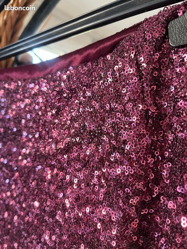 Jupe Portefeuille New Look Taille 38 (M) - Couleur Bordeaux - En Polyester - Longueur Genou - Neuf Sans étiquettes