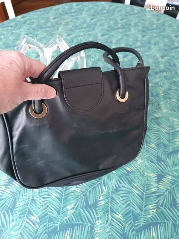 Sac femme, simili cuir, TBE, noir (image 2)