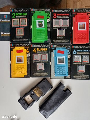 Jeu Bataille Navale - Cassette Microvision N°6 - MB Electronics 1981 - Très Bon état