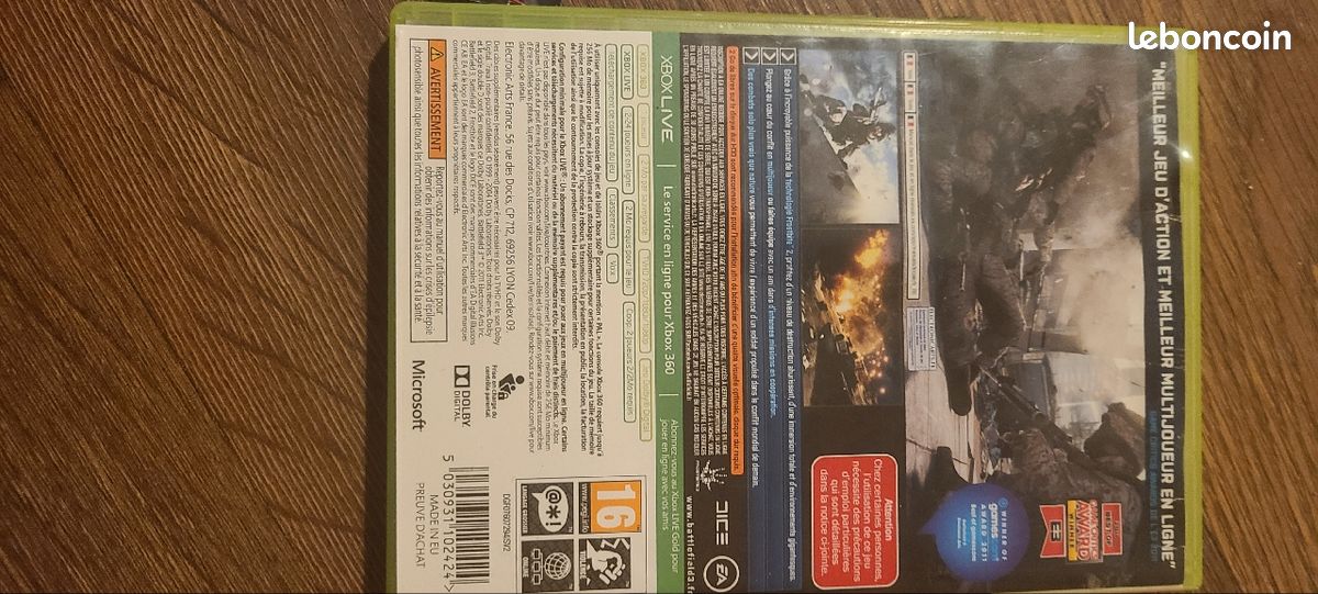 Jeu XBOX 360 Battlefield Jeux vidéo