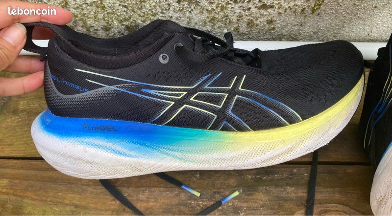 Basket de course homme 42,5 asics Gel Nimbus Pur gel Chaussures