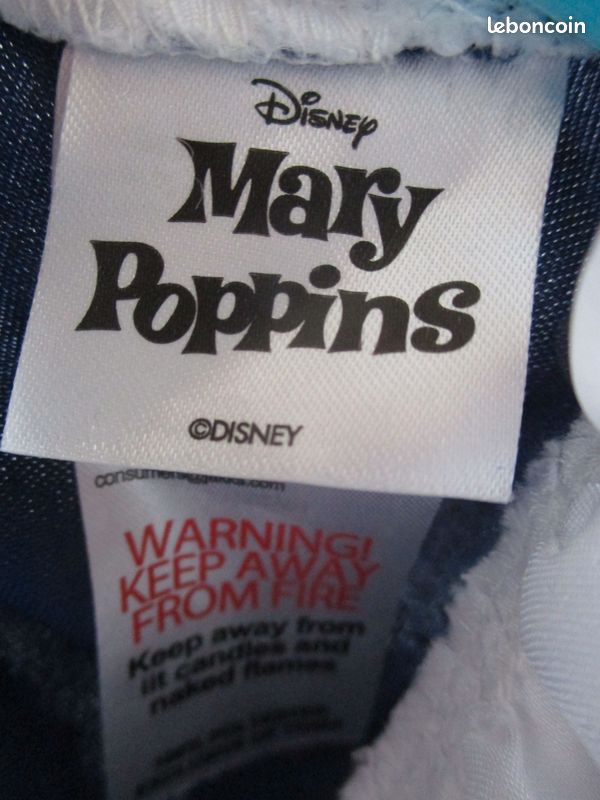 Déguisement anglais de Marie Poppins taille 9/10 ans de marque Disney tbe (image 8)