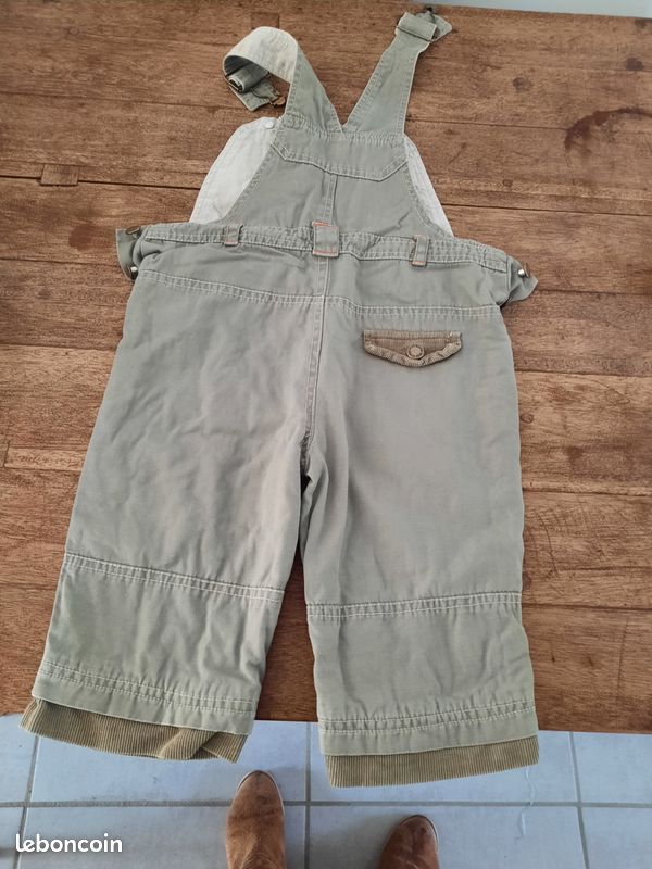 Lots pantalons et salopette garçon 12 mois (image 1)