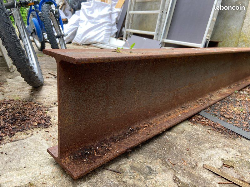 2 poutres IPN HEB acier très robustes, idéales pour travaux de rénovation, linteau ou mur porteur (image 4)