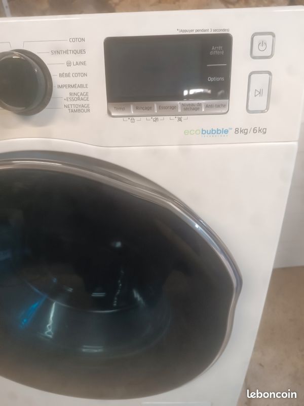 Combi lavelinge sèchelinge Samsung 8 kg Électroménager