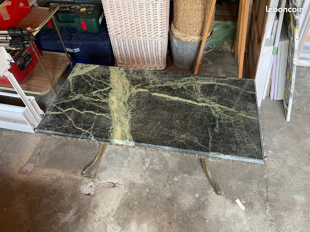 Table basse plateau en marbre (image 1)