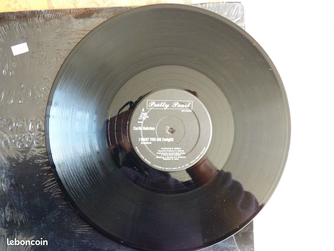 Disque ( Vinyle ) Curtis Hairston –" I Want You (All Tonight) " (1983) (image 2)