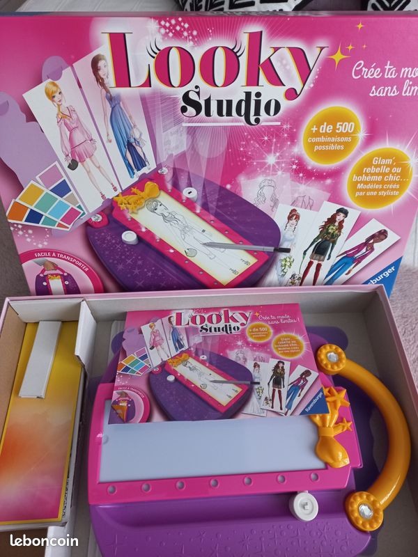 Looky Studio Ravensburger – Table Lumineuse Styliste Mode, +500 Combinaisons, Dès 6 Ans !