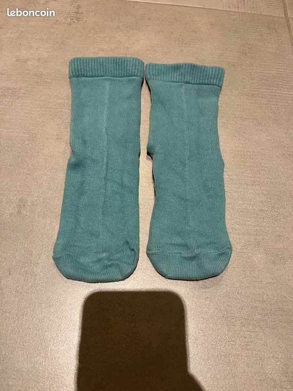 Chaussettes 31/34 DPAM bleu turquoise (image 4)