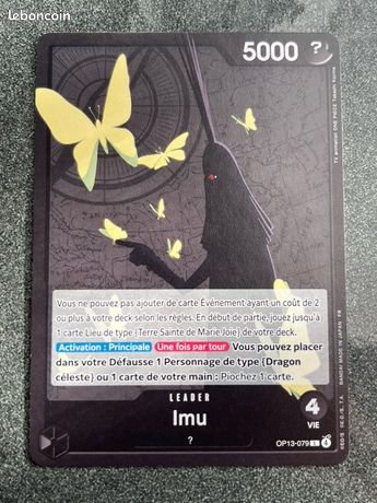 Imu OP13-079 L portant son testament - jeu de cartes ONE PIECE japonais