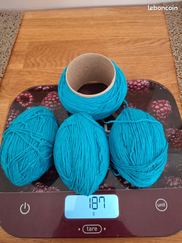 Coton bleu turquoise (image 2)
