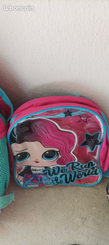 Lot de sacs à dos /cartable à roulettes/enfant/Fille (image 4)