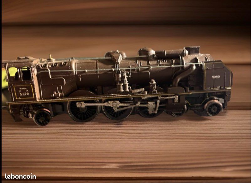 Locomotive Rivarossi 1337 – Vapeur CHAPELON 3.1173 NORD, Digitalisée, échelle H0