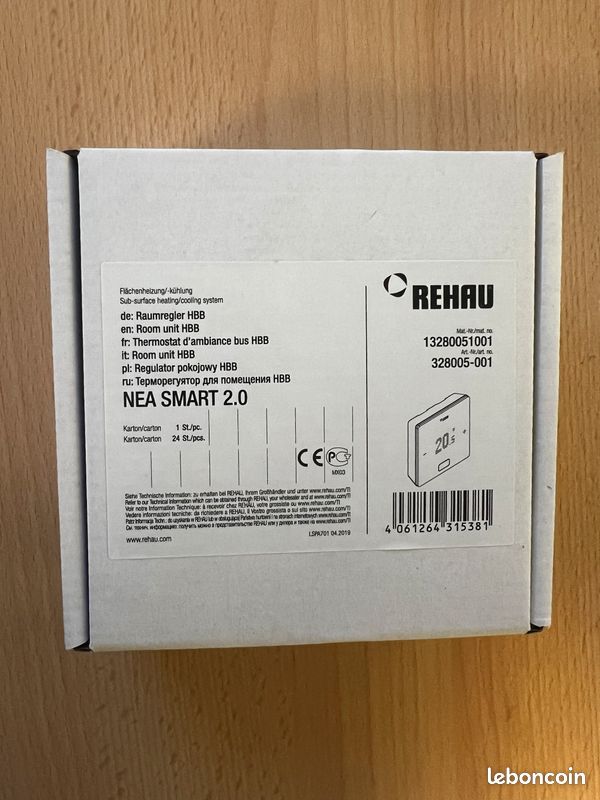 Thermostat REHAU NEA SMART thermostat BUS cpt thermique