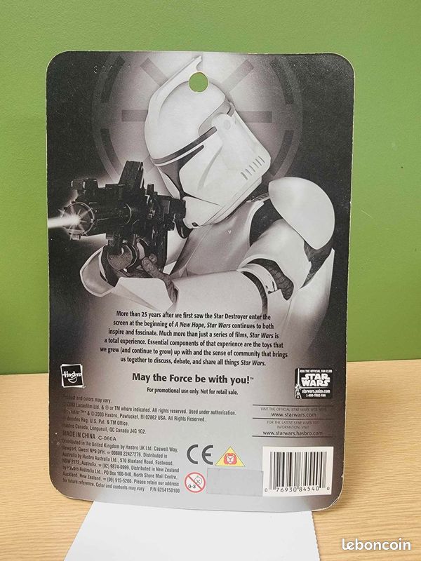 Star Wars Clone Trooper Hasbro 2003 chrome rare promotional use only (image 2)