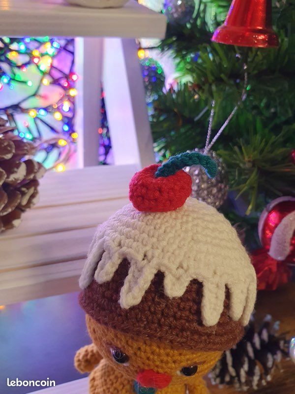 Peluche bonhomme pain d’épices fait main (image 2)
