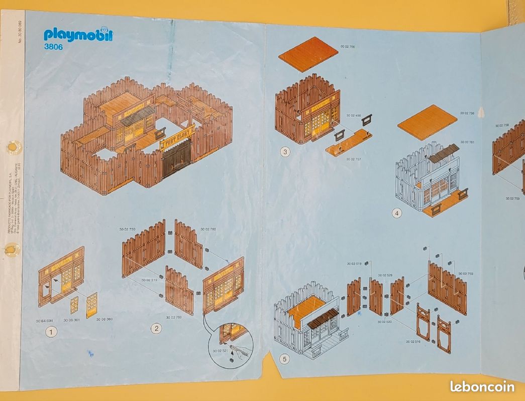 Playmobil Roulotte Playmobil 3806 Fort Glory Western With