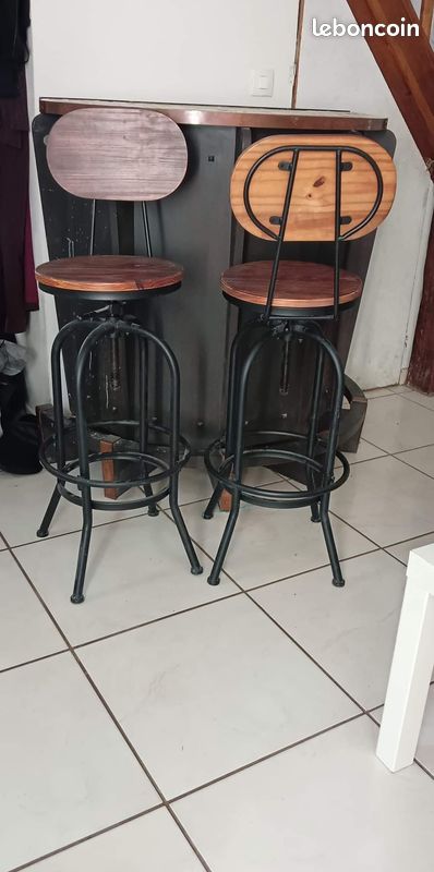 Bar Vintage plus 2 tabourets (image 2)