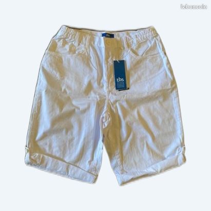 Bermuda short blanc 40/42 TBS Vêtements
