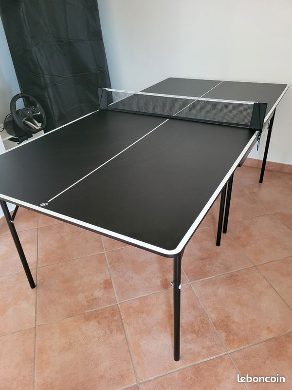 Set De Ping-pong EastPoint 2 Joueurs – Raquettes Bois Et Caoutchouc Pro, Noir/rouge