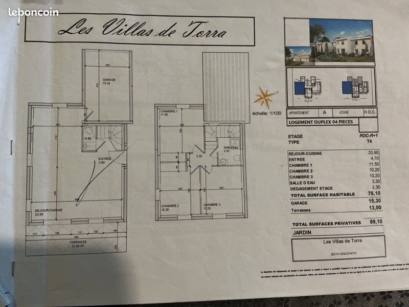 Maison 4 pièces 76 m² · à Vescovato · 76 m² · 255 000 €
