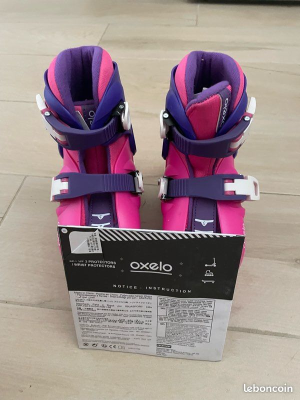 Roller enfants 3 roues taille 26-28 et ses protections (image 1)