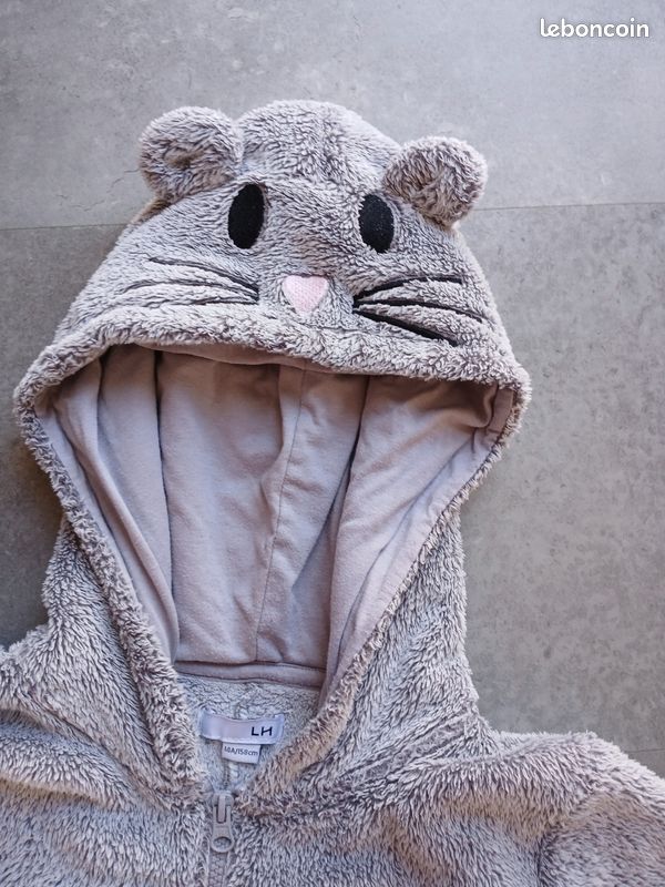 Combinaison pyjama pilou 14 ans souris La Halle Vêtements