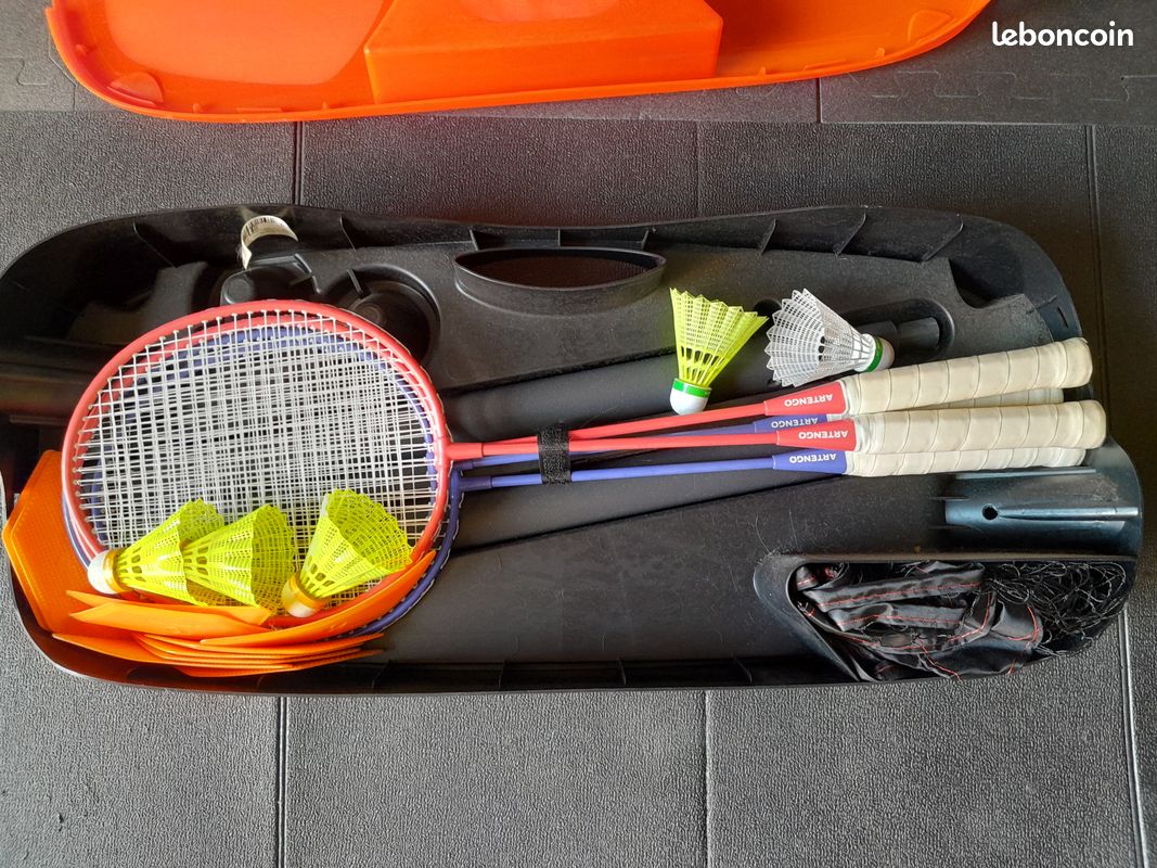 Set complet de badminton INESIS Decathlon – 4 raquettes volants filet housse - Sport & Plein air