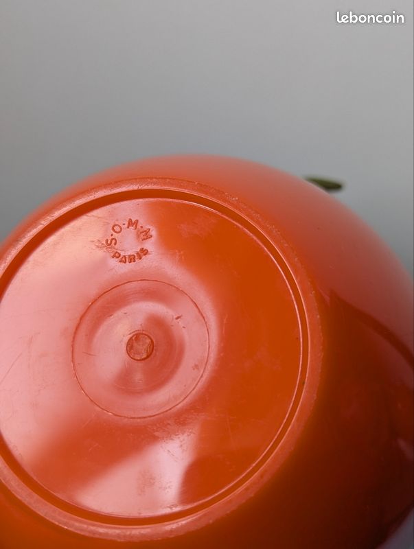 Seau à glaçons pomme orange vintage - Arts de la table