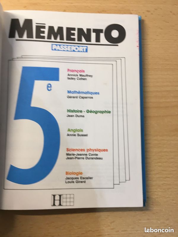 Memento Passeport 5eme Caparros, Gerard Hachette tout ce qu'il faut savoir en 5eme (image 3)