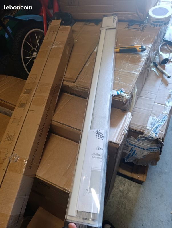 2 Stores Enrouleur Occultant Électriques M100, Moteur & Télécommande, avec ou sans Perçage, Rideau de Protection Solaire pour Fenêtres, 80x 150 cm, Gris Foncé (image 4)
