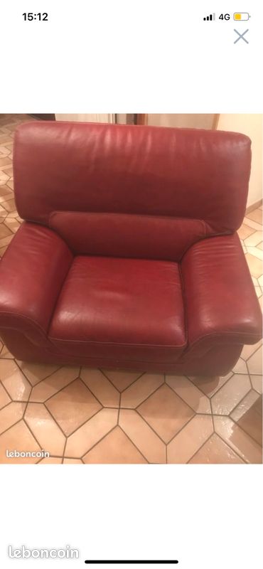 Fauteuil cuir (image 1)